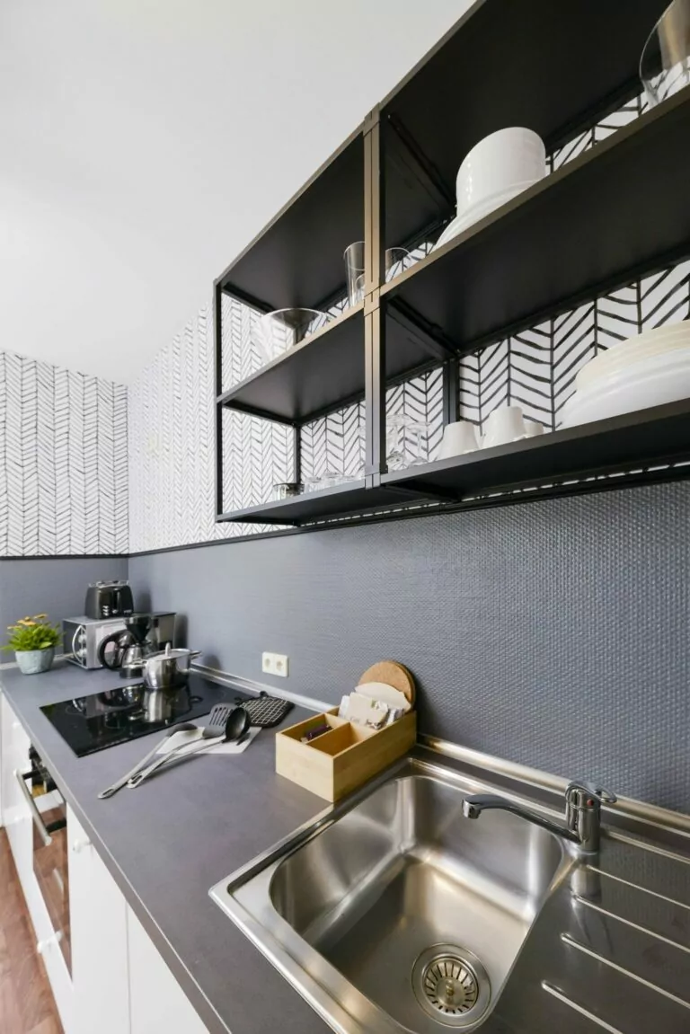 kitchen of studio apartment OTA-Berlin